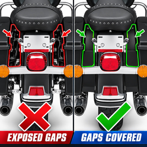 Motorcycle Rear Fender Saddlebag Filler Panels