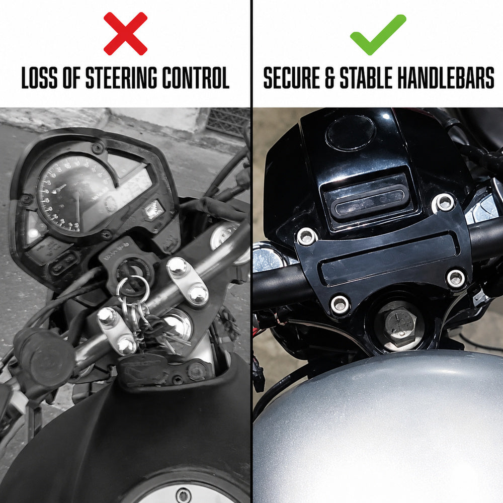 Anti-Slip Motorcycle Handlebar Top Riser Clamp
