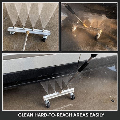 13’’ Pressure Washer Undercarriage Cleaner with 2 Extension Wands