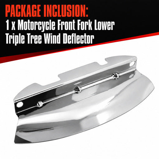 Motorcycle Front Fork Lower Triple Tree Wind Deflector