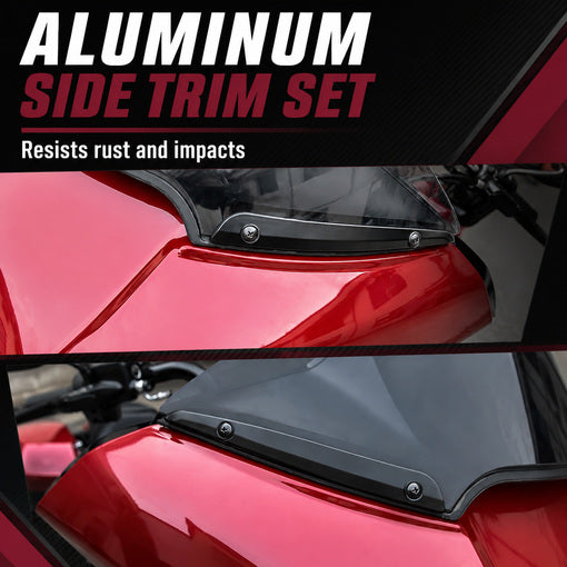 Motorcycle Split Windshield Side Trim