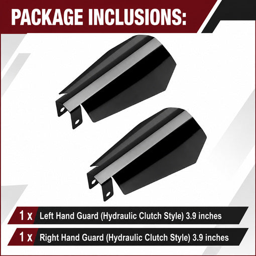 Motorcycle Black Coffin Cut Hand Guards