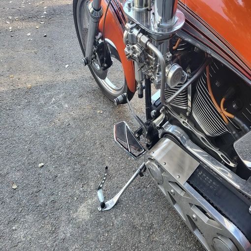Bolt-on Motorcycle Kickstand Jiffy Stand Extension Kit