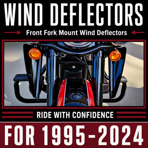 Bolt-On Motorcycle Front Fork Mount Wind Deflectors