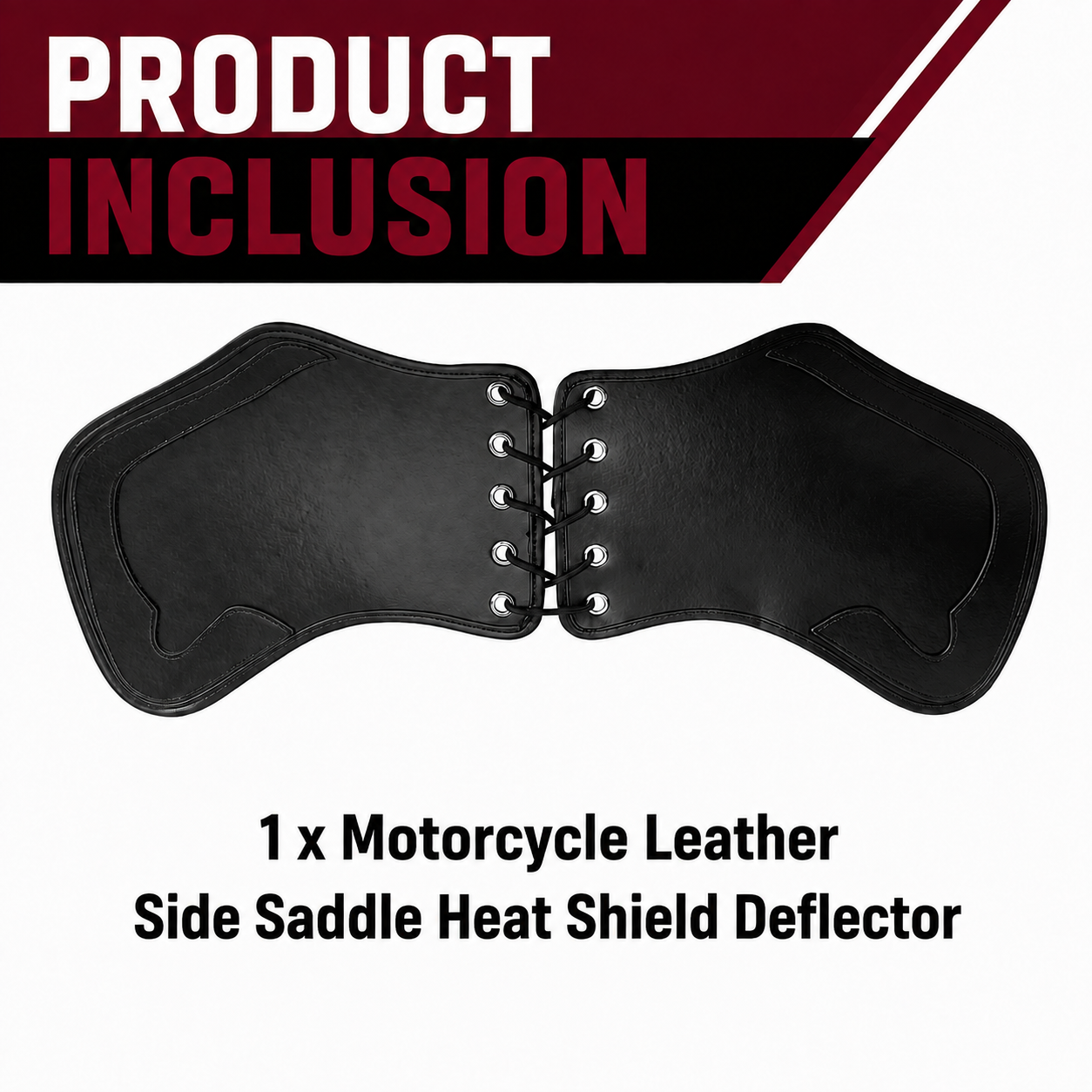 Motorcycle Leather Side Saddle Heat Shield Deflector