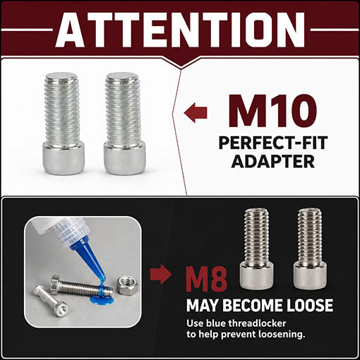 Motorcycle M10 M8 Mirror Extenders