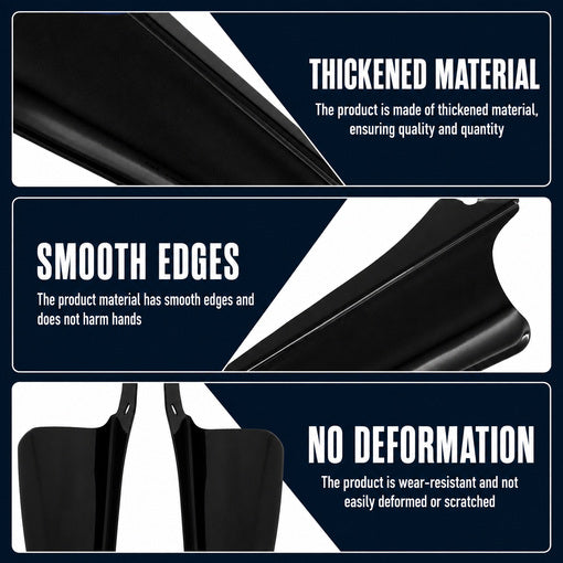 Bolt-On Motorcycle Front Fork Mount Wind Deflectors 1-Pair