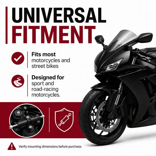 10-Inch Universal Motorcycle Steering Damper Stabilizer