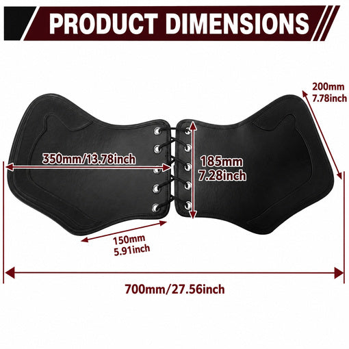 Motorcycle Leather Side Saddle Heat Shield Deflector
