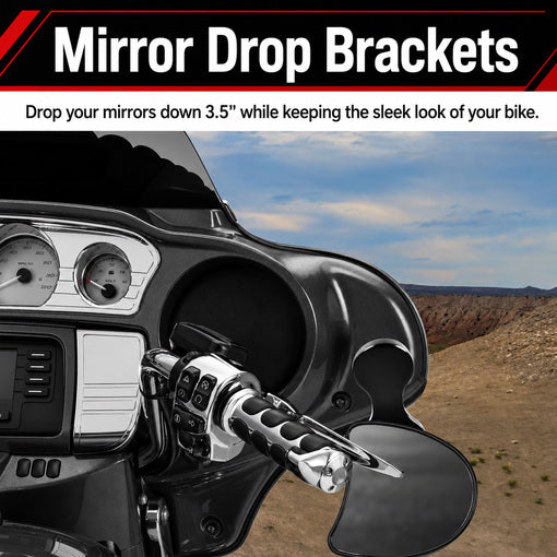 Motorcycle Spare Mirror Bracket Adapter