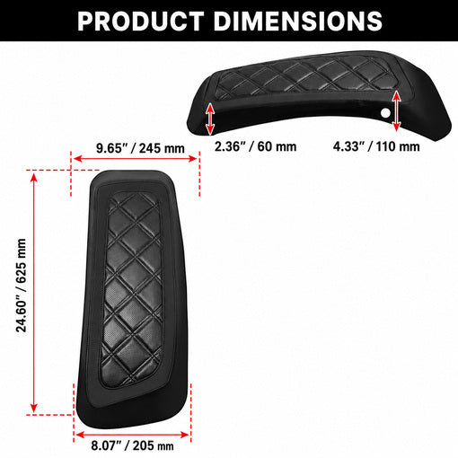 Motorcycle Protective Hard Saddlebag Lid Bra/Covers