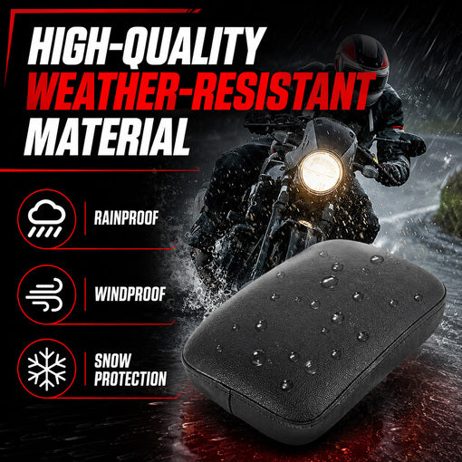 Motorcycle Leather Pillion Pad Rear Passenger Seat