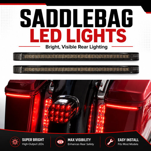 Motorcycle LED Saddlebag Tail Lights