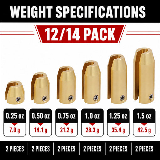 Motorcycle Reusable Brass Wheel Spoke Balance Weights Refill Set