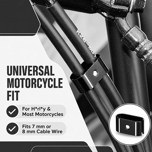 Motorcycle Brake Throttle Cable Clamp Wire Line Holder