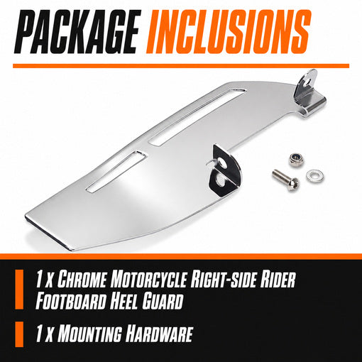 Motorcycle Right-side Rider Footboard Heel Guard