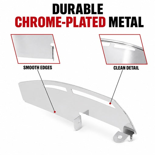 Bolt-On Motorcycle Driver Footboard Heel Guard