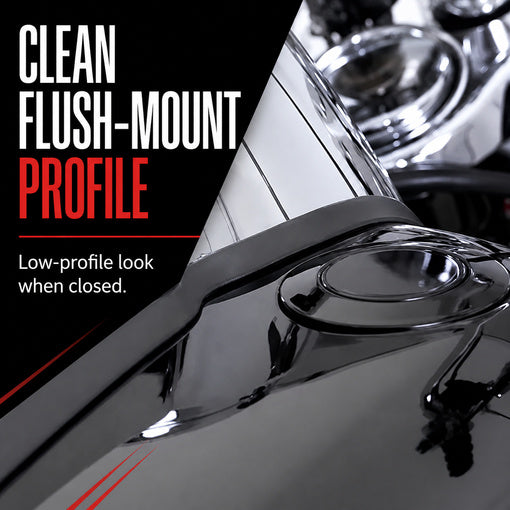 2-pack Motorcycle Flush Mount Pop-Up Fuel Tank/Gas Cap