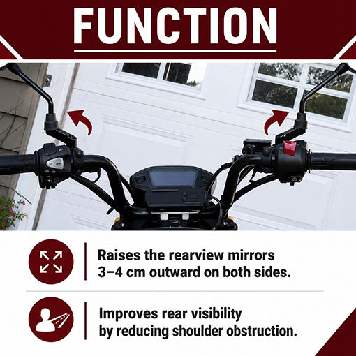 Motorcycle M10 M8 Mirror Extenders