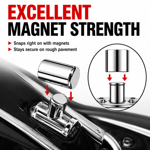 4-Pack Motorcycle Magnetic Detachable Docking Hardware Cover