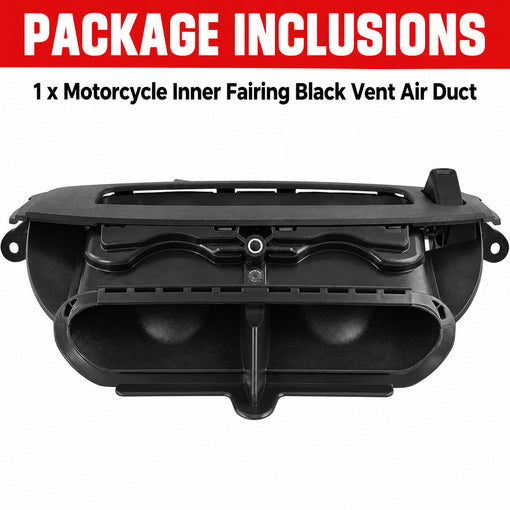 Motorcycle Inner Fairing Black Vent Air Duct