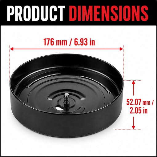 Motorcycle 7" Round Ripple Air Cleaner Intake Filter Cover