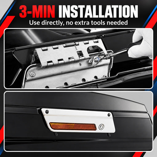 Motorcycle Hard Saddlebag Saddle Bags Lock Replacement Set