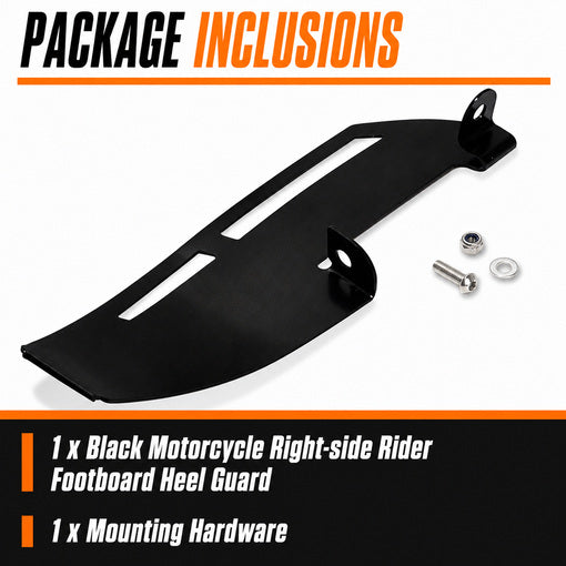 Motorcycle Right-side Rider Footboard Heel Guard
