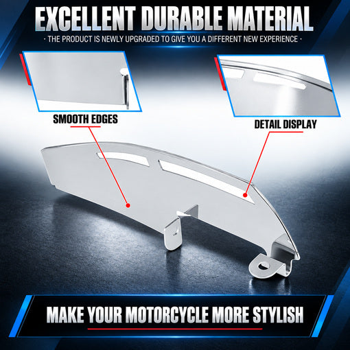 Bolt-On Motorcycle Right-side Rider Footboard Heel Guard