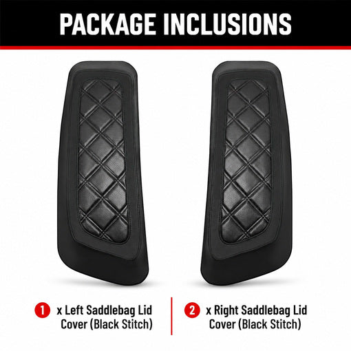Motorcycle Protective Hard Saddlebag Lid Bra/Covers