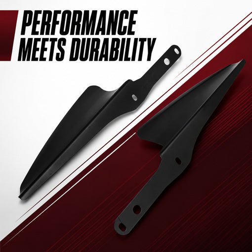 Bolt-On Motorcycle Front Fork Mount Wind Deflectors