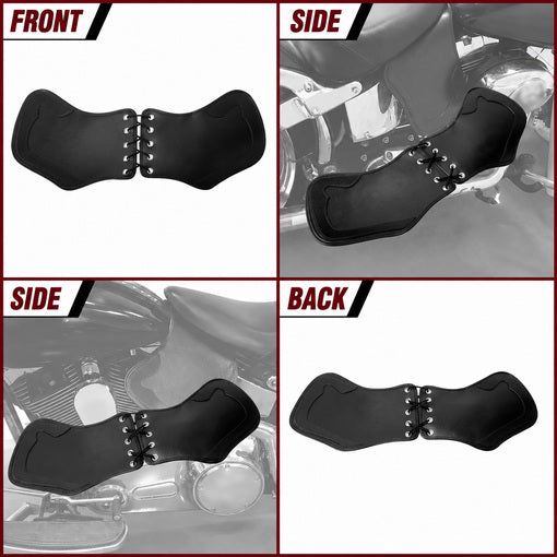 Motorcycle Leather Side Saddle Heat Shield Deflector