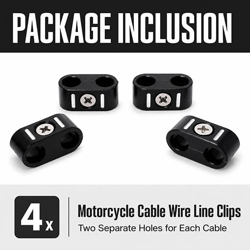 Motorcycle Brake Throttle Cable Clamp Wire Line Holder