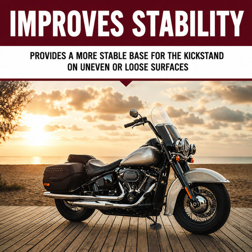 Heavy Motorcycle Kickstand Support Pad