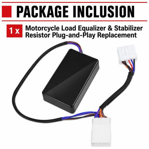 Motorcycle Load Equalizer & Stabilizer Resistor Plug-and-Play Replacement