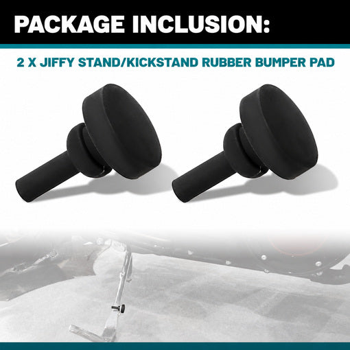 2-Piece Jiffy Stand/Kickstand Rubber Bumper Pad