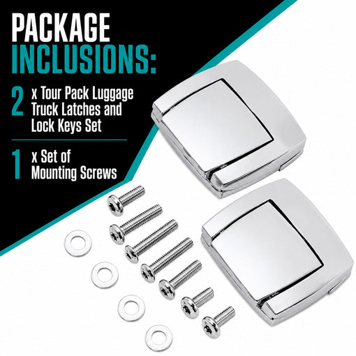 Tour Pack Luggage Truck Latches and Lock Keys Set