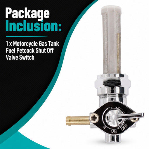 Motorcycle Gas Tank Fuel Petcock Shut Off Valve Switch