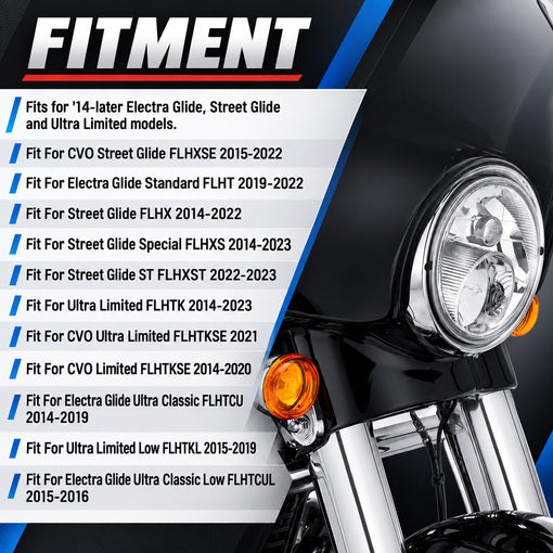 Motorcycle Batwing Outer Lower Fairing Skirt Trim
