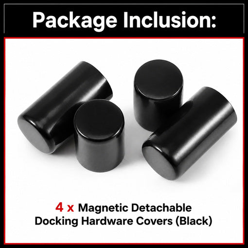 4-Pack Motorcycle Magnetic Detachable Docking Hardware Cover