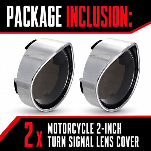 Motorcycle 2-Inch Turn Signal Lens Cover
