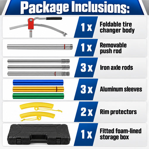 Dirt Bike Tire Demounting Tool Kit