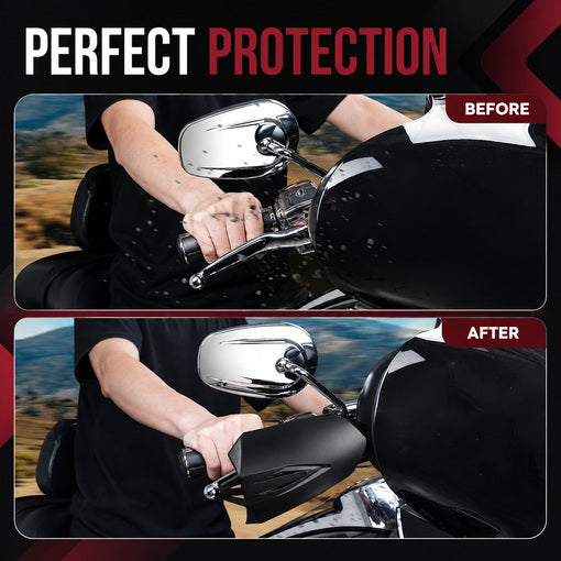 Motorcycle Black Coffin Cut Hand Guards