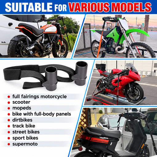 Motorcycle Handlebar Tie Down Straps