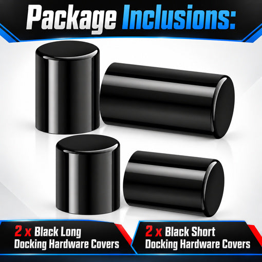 4-Pack Motorcycle Magnetic Detachable Docking Hardware Covers