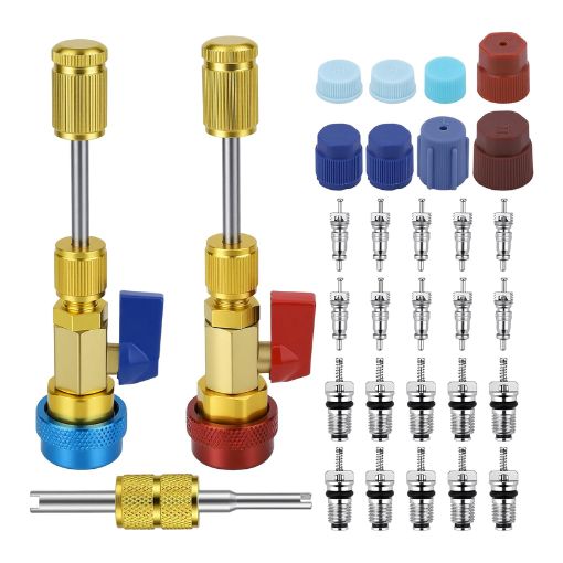 31 PCS R134A AC Valve Core Quick Remover Installer Tool Kit