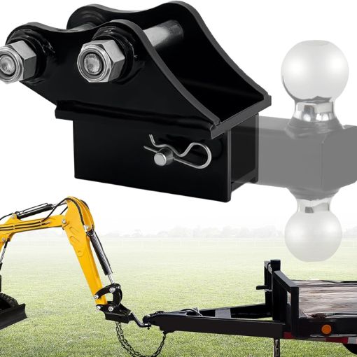 Mini Excavator Trailer Hitch Receiver Attachment