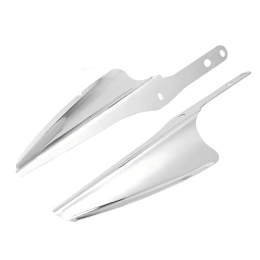 Bolt-On Motorcycle Front Fork Mount Wind Deflectors