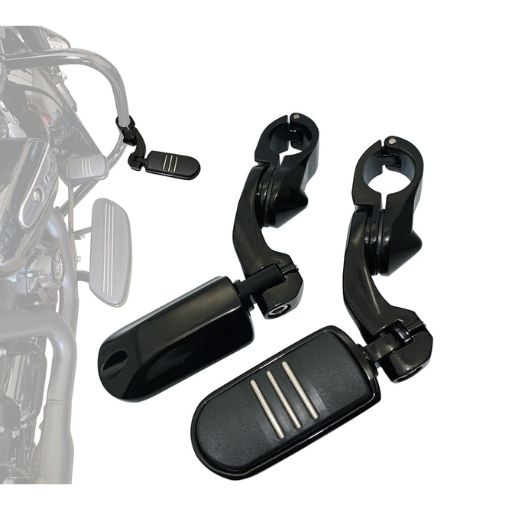 Motorcycle 1.25" Adjustable Highway Footpegs