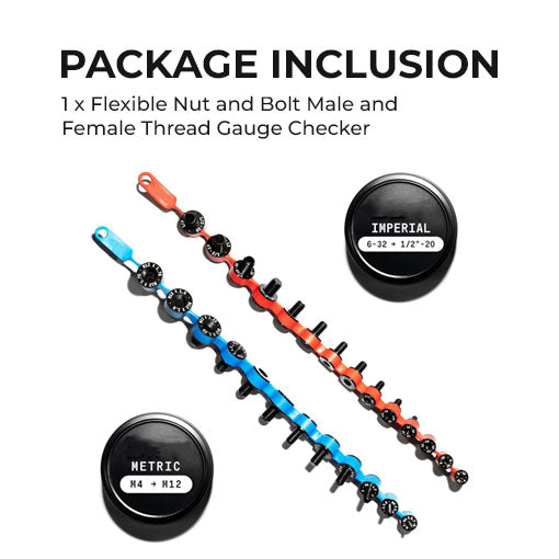 Flexible Nut and Bolt Male and Female Thread Gauge Checker